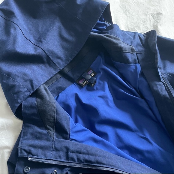 [s] Patagonia Deep Blue Outer Shell Lightly Lined Spring Rain Jacket - Picture 8 of 14